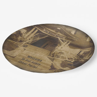 Haunted House (customisable) Paper Plate