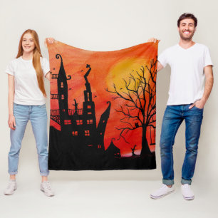 Haunted House Fleece Blanket