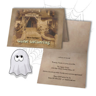 Haunted House Ghost Gathering (customisable) Invitation