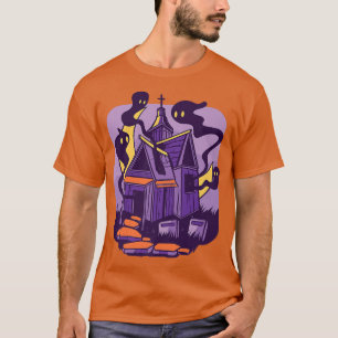 Haunted house ghosts scary T-Shirt