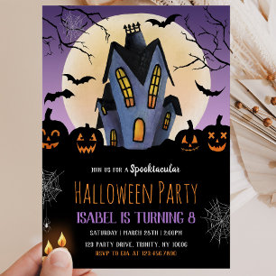 Haunted House Halloween Birthday Party Invitation