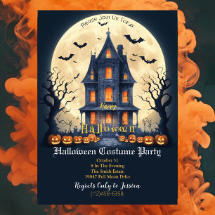 Haunted House Halloween Costume Party Invitation