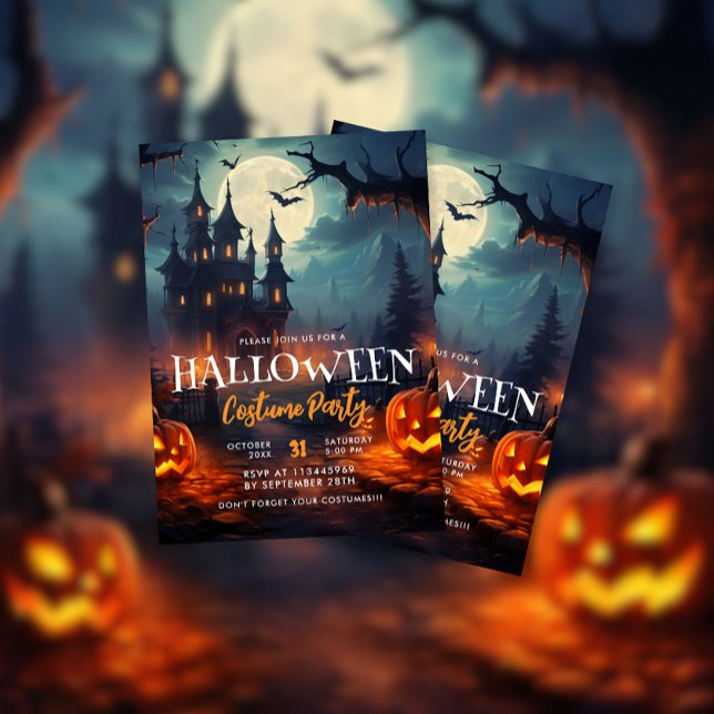 Haunted House Halloween Costume Party Invitation (Creator Uploaded)