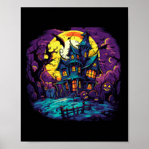 Haunted House Halloween Costume Poster