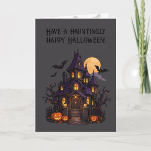 Haunted House – Halloween Design 🎃 Card