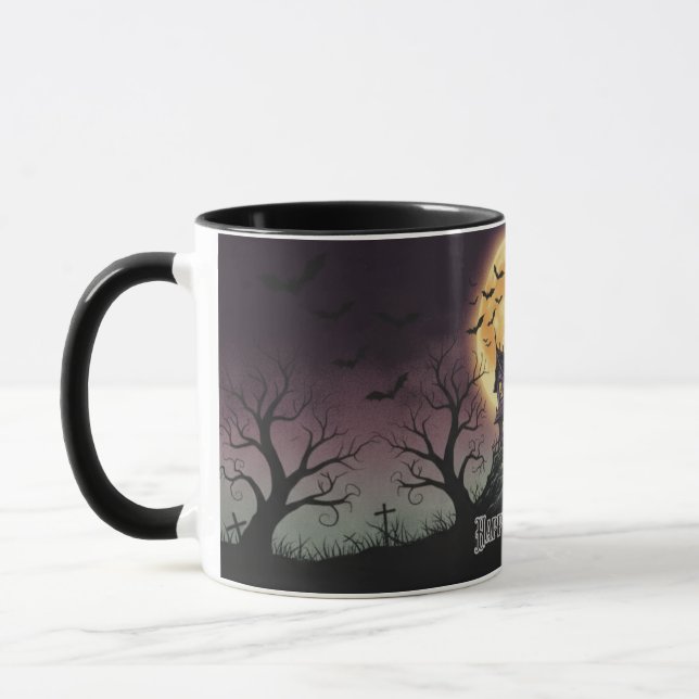 Haunted House Halloween Mug (Left)