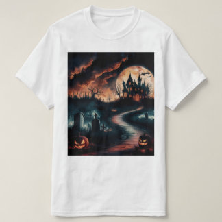 "Haunted House Halloween Night T-Shirt" T-Shirt