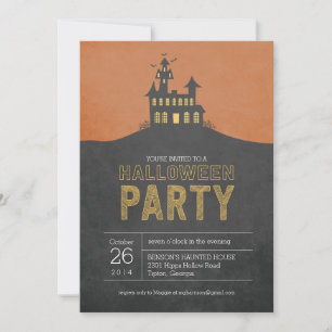 Haunted House Halloween Party Invitation