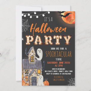 Haunted House Halloween Party Invitation