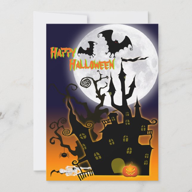 Haunted House Halloween Party Invitation (Front)
