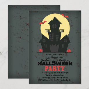 Haunted House Halloween Party Invitation