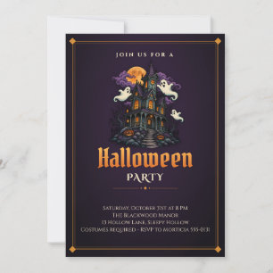 Haunted House Halloween Party Invitation