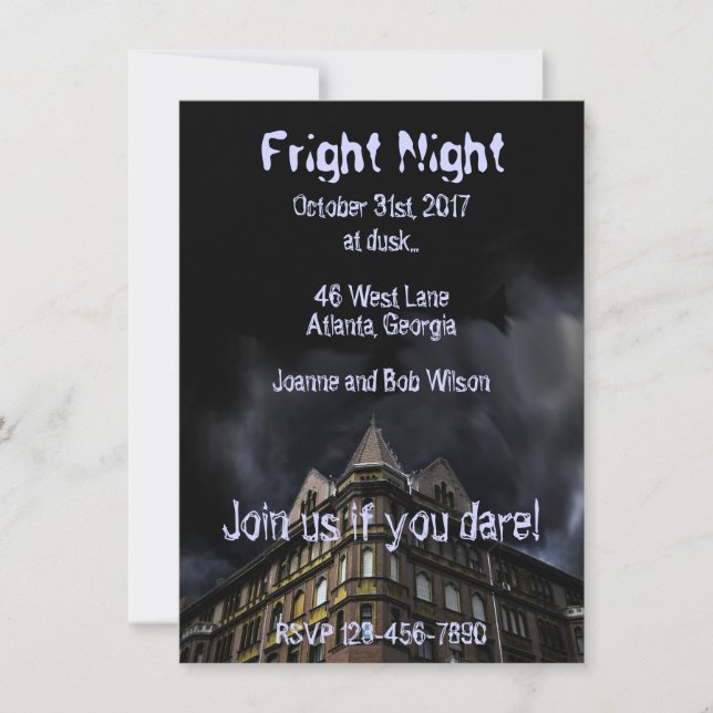 Haunted House Halloween Party Invitation (Front)