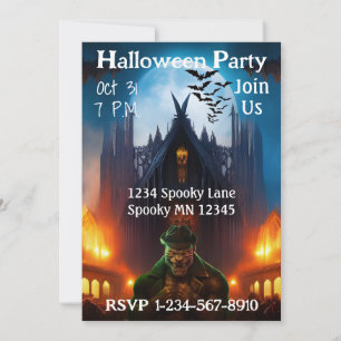 Haunted House Halloween Party Invitation