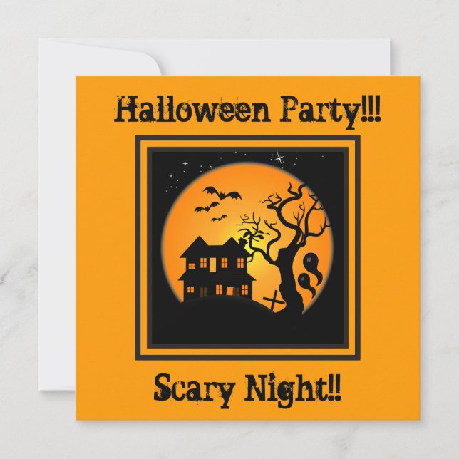 Haunted House Halloween Party Invitation (Front)