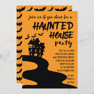 Haunted House Halloween Party Invitation
