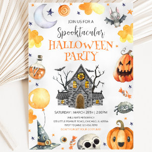 Haunted House Halloween Party Invitation