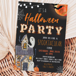 Haunted House Halloween Party Invitation