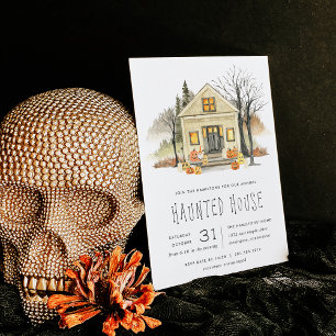 Haunted House Halloween Party Invitation
