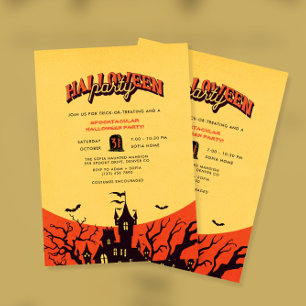 Haunted House Halloween Party Invitation