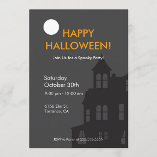 Haunted House Halloween Party Invitation