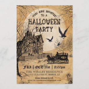 Haunted House Halloween Party Invitation