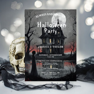 Haunted House Halloween Party Invitation Gothic Ma