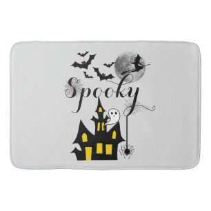 Haunted House Halloween Party Spooky Bath Mat