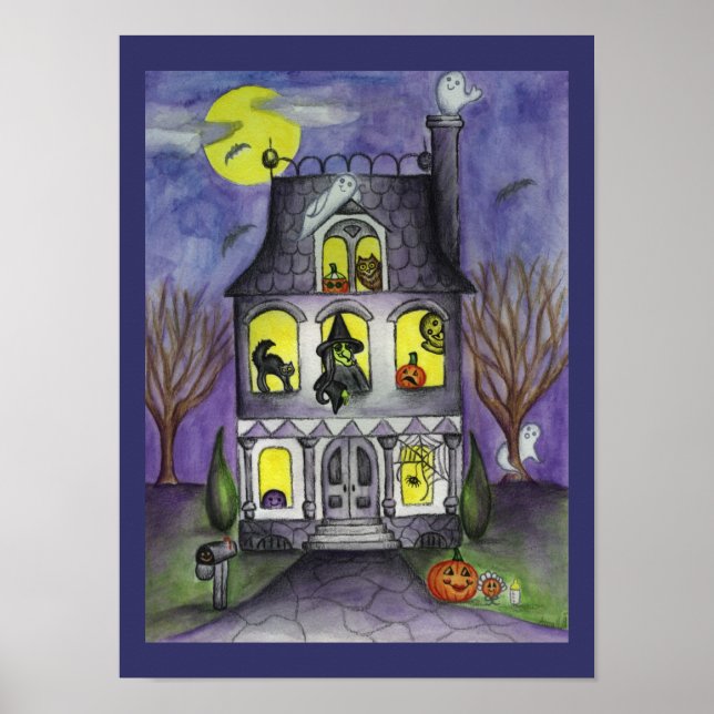 Haunted House Halloween  Poster (Front)