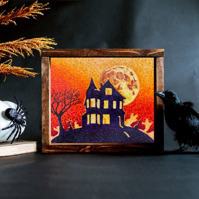 Haunted House Halloween Print (Creator Uploaded)