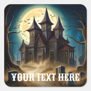Haunted House Halloween Stickers