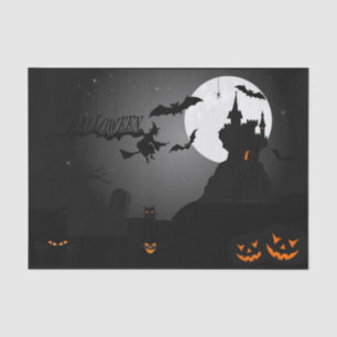 Haunted House Halloween  Tissue Paper