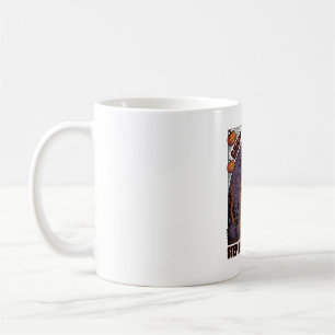Haunted House Halloween Vintage Engraving Design_1 Coffee Mug