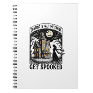 Haunted House Halloween Vintage Engraving Horror S Notebook