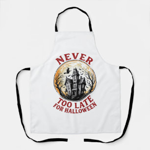Haunted House Halloween Vintage Engraving Shirt_1 Apron