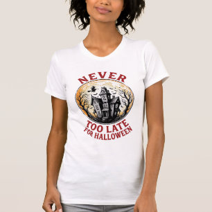 Haunted House Halloween Vintage Engraving Shirt_1 T-Shirt