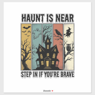 Haunted House Halloween Vintage Engraving Spooky D