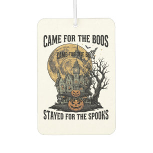 Haunted House Halloween Vintage Engraving Spooky T Car Air Freshener