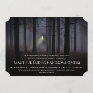 Haunted House Halloween Wedding Invitation