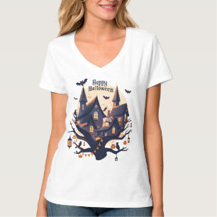 Haunted House “Happy Halloween” T-Shirt