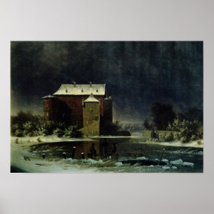 Haunted House in the Snow, 1848 Poster
