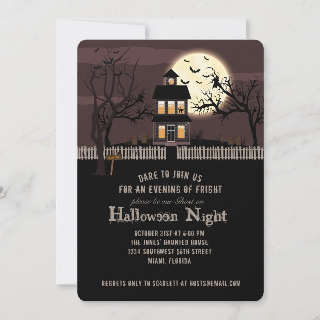 Haunted House Invitation (Front)