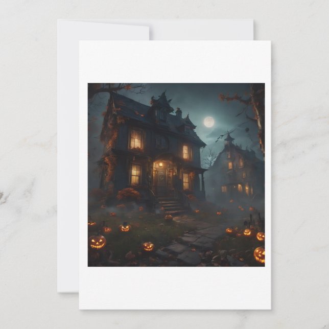 haunted house invitation (Front)