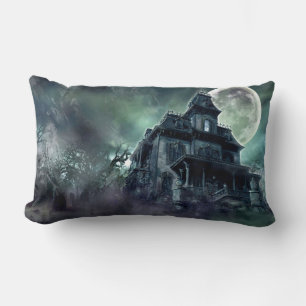 Haunted House Lumbar Pillow – Gothic Horror