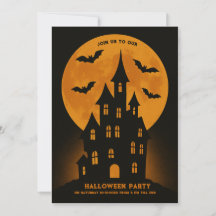 Haunted House Moon Bats Halloween party