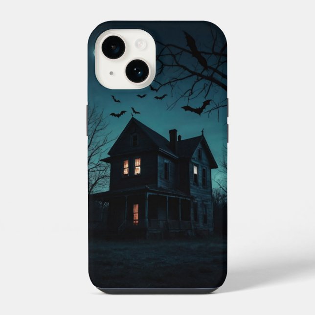 Haunted House Moon Tee iPhone Case (Back)
