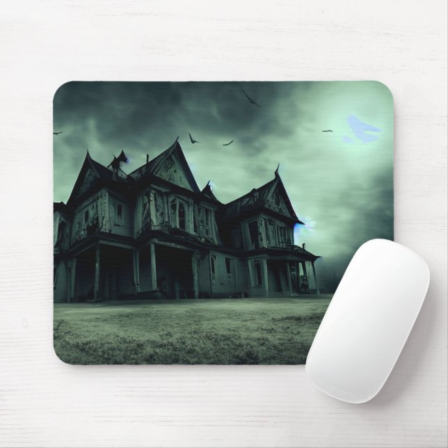 Haunted House Mouse Mat (With Mouse)