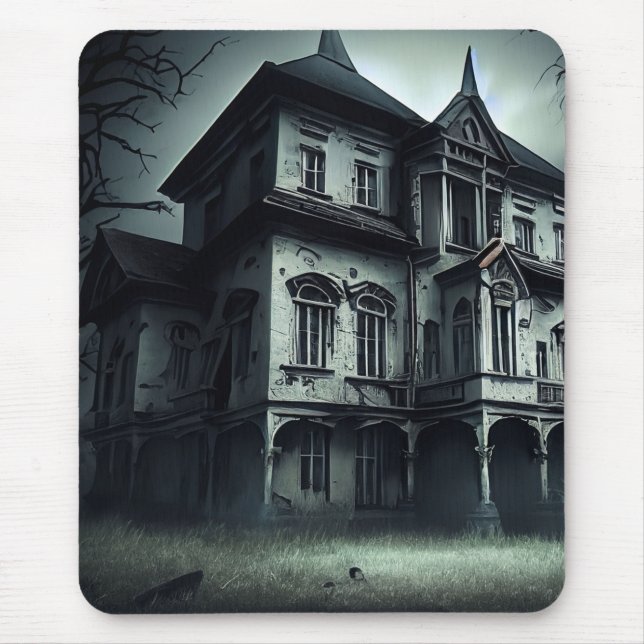 Haunted House Mouse Mat (Front)