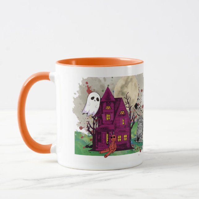 Haunted House Mug (Left)