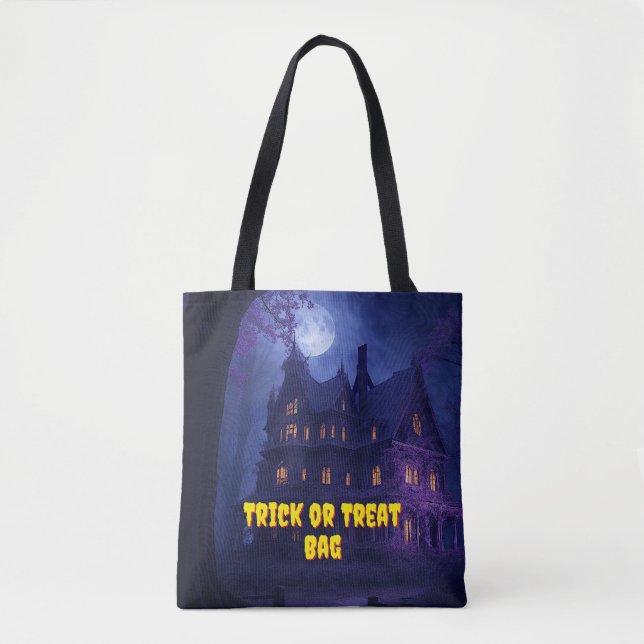 Haunted House on the Hill Tote Bag (Front)